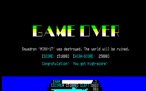 ゲームオーバー