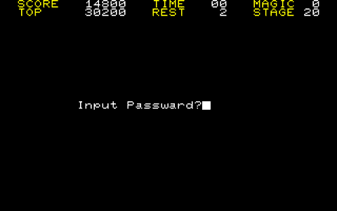 パスワード入力